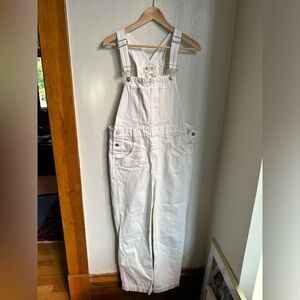 Madewell white overalls